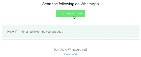 Send a WhatsApp pre-filled message to multiple contacts